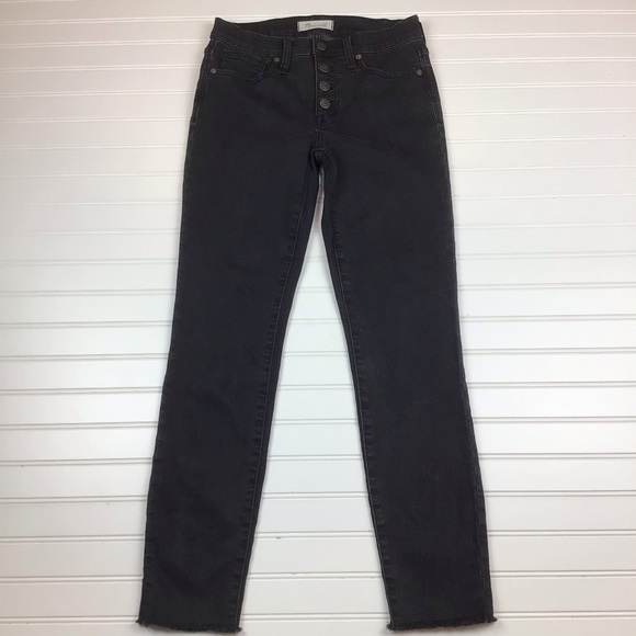 Madewell 9” High Rise Skinny Jeans Button-fly Tall - Picture 7 of 15